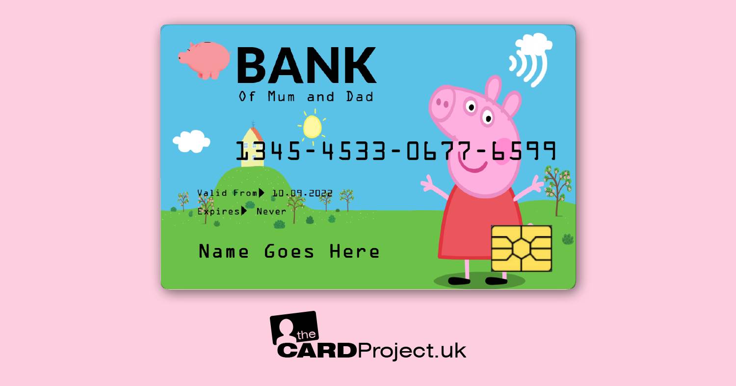 Kids Peppa Pig Toy Credit Card (FRONT)